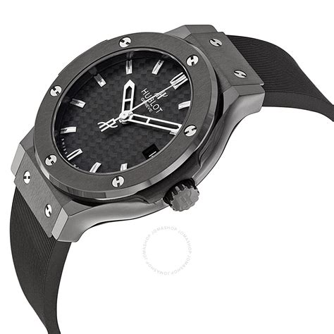 Hublot Classic Fusion Black Dial Black Rubber Men's 